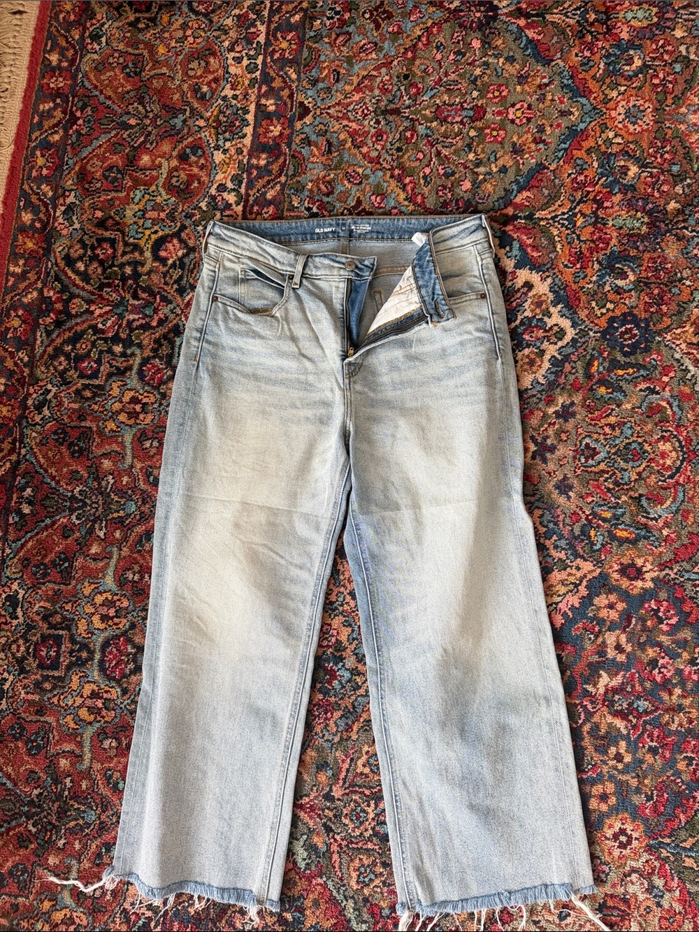 Old Navy Sky-Hi Wide Leg Light Wash Wide-Leg Jeans